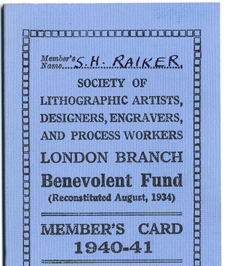 Trade Union membership card