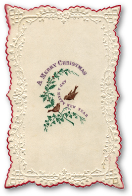Early Victorian Christmas Card by C&E Layton